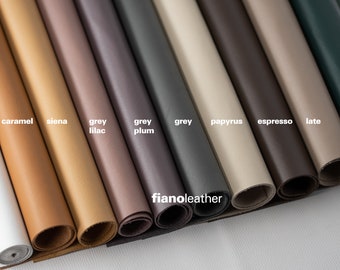 Modena - luxury italian leather 16.8" x 12" / 42x30cm pieces / sheets / panels - Made in Italy for Your Next DIY Project / fianoleather