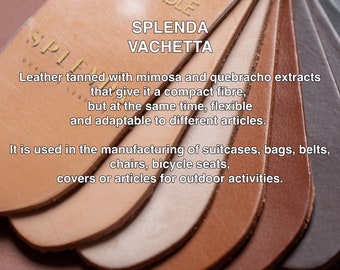 Vachetta Leather Veg-Tanned – 1.3 - 1.5mm (3-4 oz). High-grade hides, panels, and sheets for DIY crafts & leather projects by FianoLeather