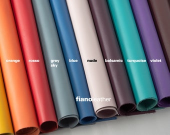 Modena - luxury italian leather 16.8" x 12" / 42x30cm pieces / sheets / panels - Made in Italy for Your Next DIY Project / fianoleather