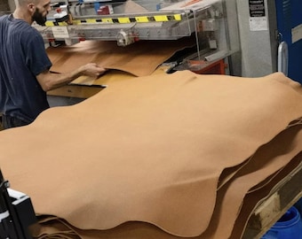 Vegetable-Tanned Vachetta Leather – 1.3-1.5mm (3-4 oz). Perfect for crafting and leatherwork. Hides, panels & sheets by FianoLeather