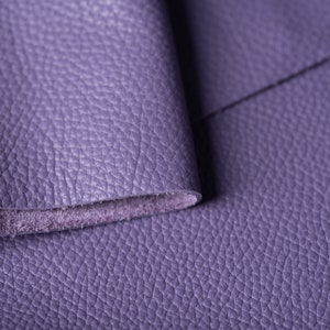 ROMA LEATHER pieces / sheets / panels - various sizes | col. Purple / fianoleather