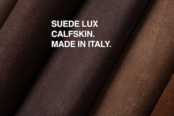 SUEDE LUX Leather Pieces Sheets Panels Full Grain Italian Suede Calfskin Genuine Leather 12 Sq Ft 1.1m2 1.2mm Fianoleather Etsy