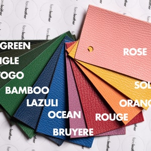Pelle conciata al vegetale chèvre francese chagrin CRISPE pelle di capra pieno fiore anilina 5-6 piedi quadrati / 0,45-0,55m2 / fianoleather