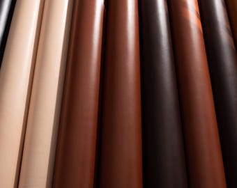 Vegetable Tanned Vachetta Leather – 1.3 - 1.5mm (3-4 oz). Perfect for crafting and leatherwork. Hides, panels & sheets by FianoLeather.