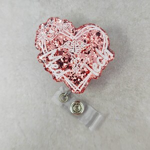Glitter Resin Med Tech Badge Holder, Med Tech Badge Reel, Medical Technician Badge Holder, Medical Technician