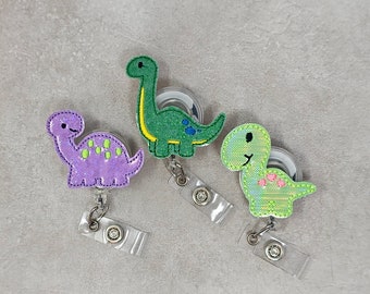 Dinosaur Retractable Badge Holder, Dinosaur Badge Reel, Green Dinosaur Badge Holder, Interchangeable Dinosaur Badge Holder, Topper Only