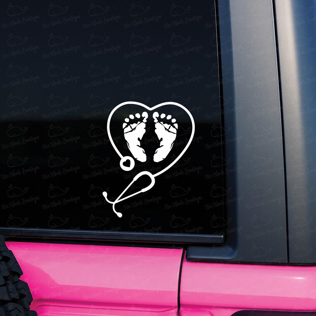 OB Nurse Vinyl Decal, Labor & Delivery Nurse Decal, Labor and Delivery ...