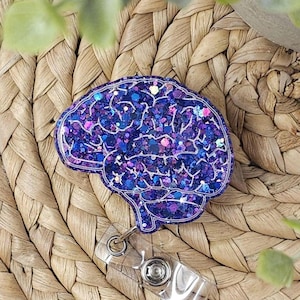 Brain Retractable Badge Holder, Brain Badge Reel, Brain Badge Holder, Neurology Badge Holder, Neurology Badge Reel, Nurse Badge Holder