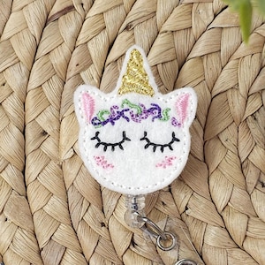 Dreaming Unicorn einziehbarer Ausweishalter, Einhorn Ausweis Reel, Einhorn Ausweishalter, Krankenschwester Ausweishalter, Lehrer Ausweishalter, Ausweishalter