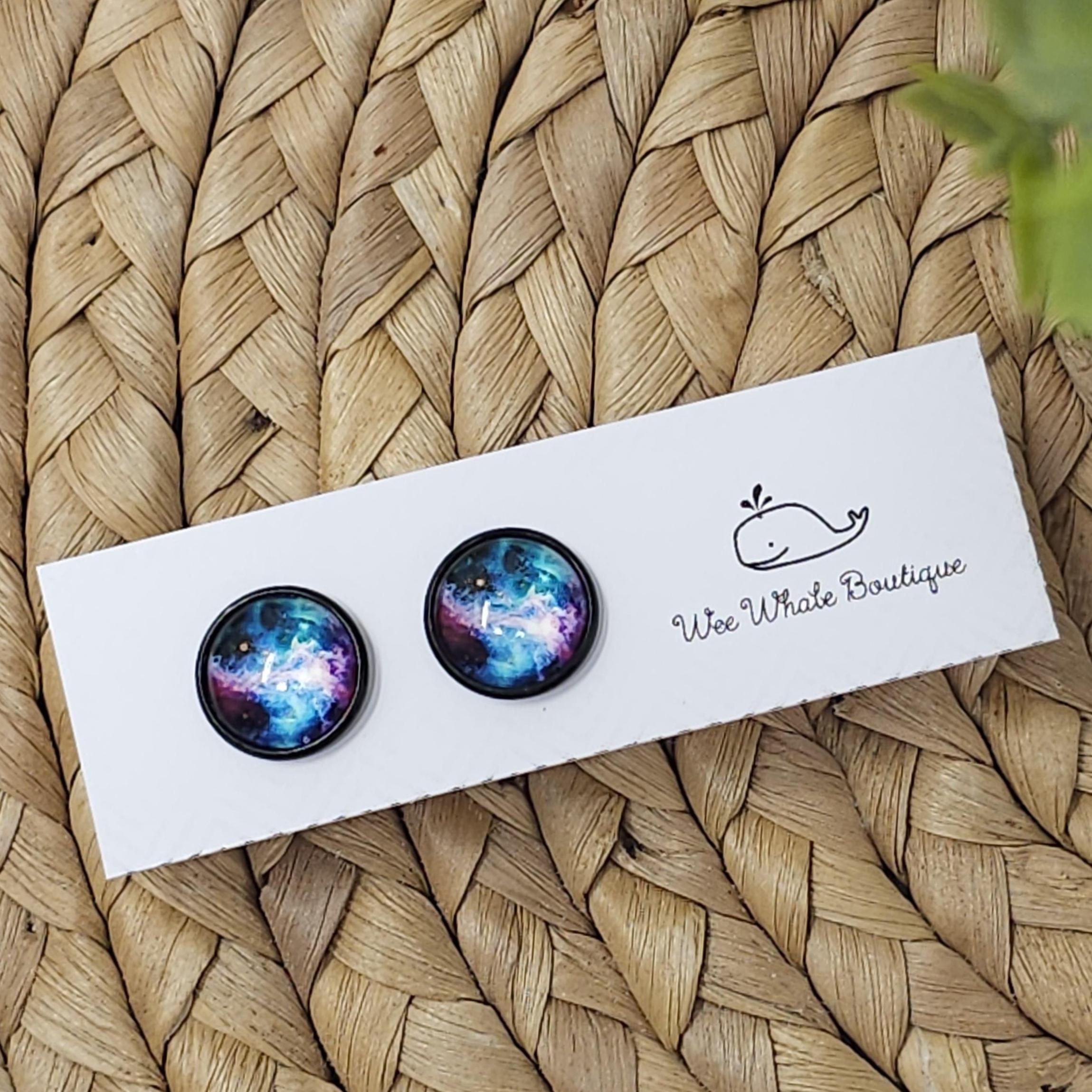 Galaxy Earrings - Etsy