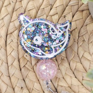 Glitter Resin Narwhal Badge Holder, Narwhal Badge Reel, Narwhal Badge Holder, Nurse Badge Holder, Nurse Badge Reel, Pediatric Nurse