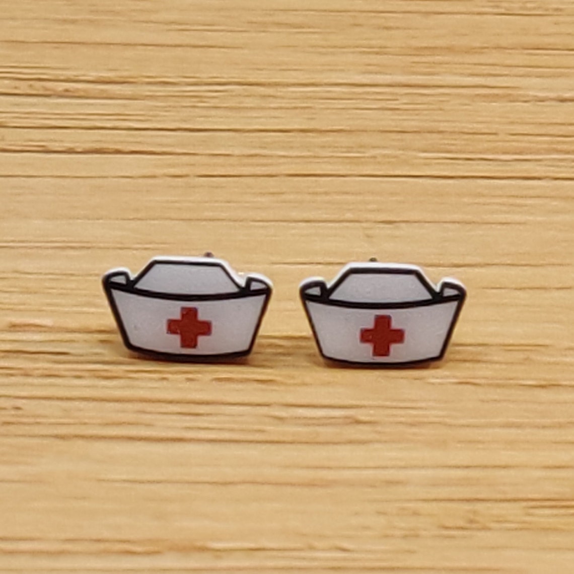 Nurse Hat Stud Earrings RN Earrings Nurse Stud Earrings Etsy