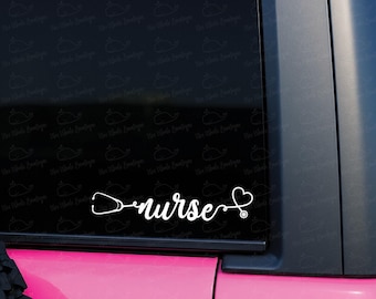 Sticker stéthoscope infirmière, autocollant infirmière
