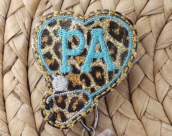 PA Retractable Badge Holder, Physician Assistant Badge Holder, Physician Assistant Badge Reel, PA Badge Reel, PA Student Gift, Badge Reel