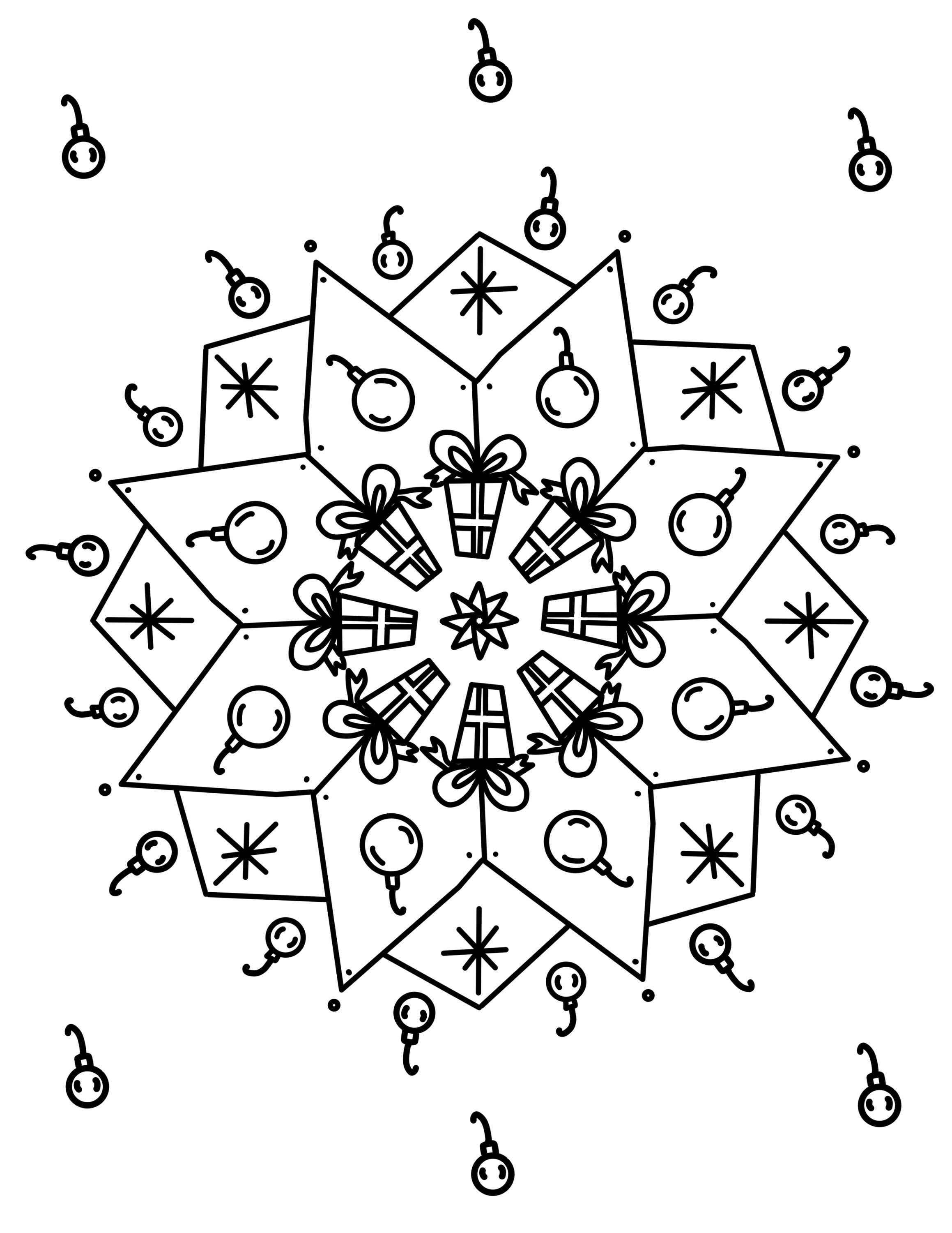 Holiday Fun Printable Coloring Page for Kids and Adults - Etsy