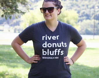 Winona Shirt, V-Neck | Winona MN, Minnesota, State Shirt, Minnesota Gifts, Minnesota Clothing, Minnesota Tshirt, Graphic Tees Mom