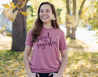 Sugarloaf Shirt, Mauve Crew Neck | Winona MN, Minnesota, Winona Shirt, Minnesota Gifts, Minnesota Clothing, Graphic Tees Mom