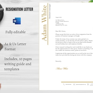 Resignation letter | Professional resignation letter | Best resignation letter | Resignation templates | Termination letter | Letter of