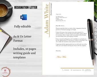Resignation letter | Professional resignation letter | Best resignation letter | Resignation templates | Termination letter | Letter of