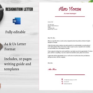 Resignation Letter | Resignation Notice | Termination Letter | Letter to employer | Professional Resignation | Best Resignation Design