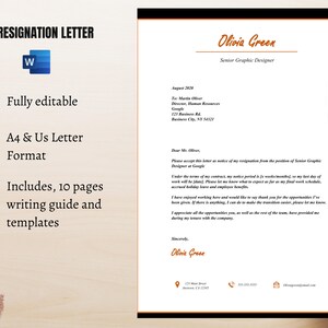 Constructive Dismissal Resignation Letter Template -  Portugal