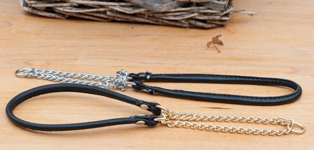 Half Check Show Collar in Super Soft Nappa Leather Etsy