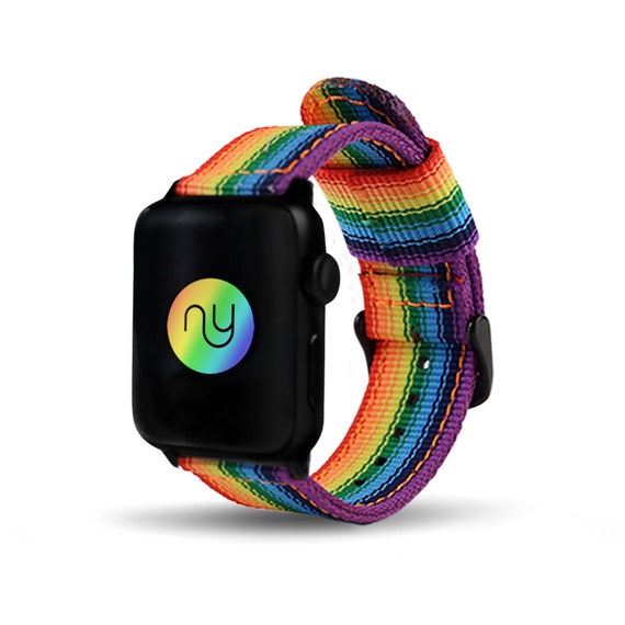 Love is Love Pride Apple Watch Pride Band - Rainbow - Nylon  display picture 2