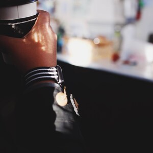 Preston Black and White Stripe Apple Watch Strap, Iwatch Strap, Nylon Strap, Iwatch Bands Strap, Iwatch bild 4