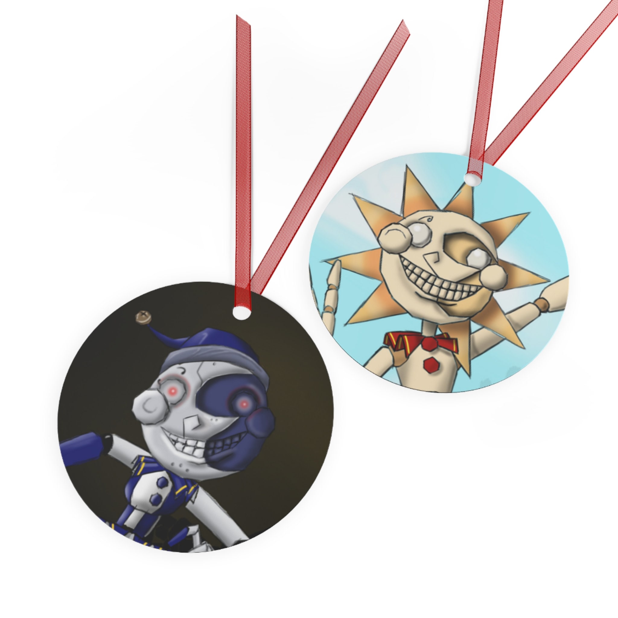 Sun and Moon FNAF Inspired Five Nights at Freddy Fazbear Pizza Pendants  Necklace Keychain Earrings Gregory Roxy Chica Monty Videogame Nerd 