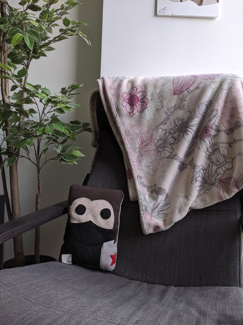 Winter Soldier Bucky Burnes Inspired Pillow Plash