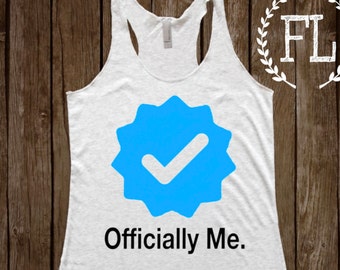 OFFICIEEL ME - Tank in Heather wit, gecontroleerd, Celebrity, Triblend training Tank, Crossfit, grappig, sportschool Shirt, sportschool Tank, sociale Media, Barre