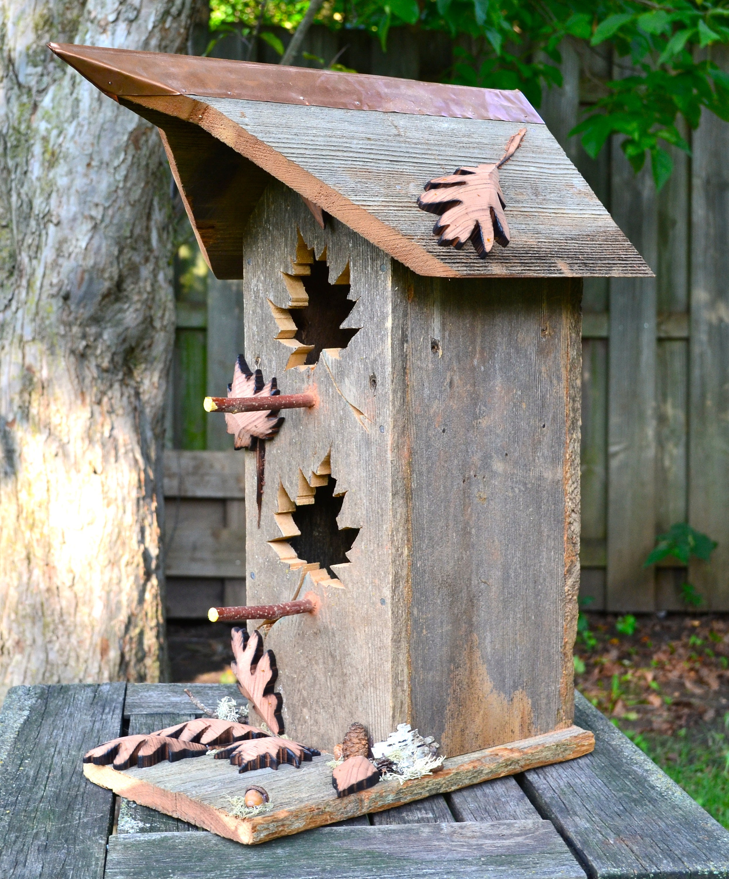 Rustic Bird House Reclaimed Barn Wood Birdhouse Cedar | Etsy