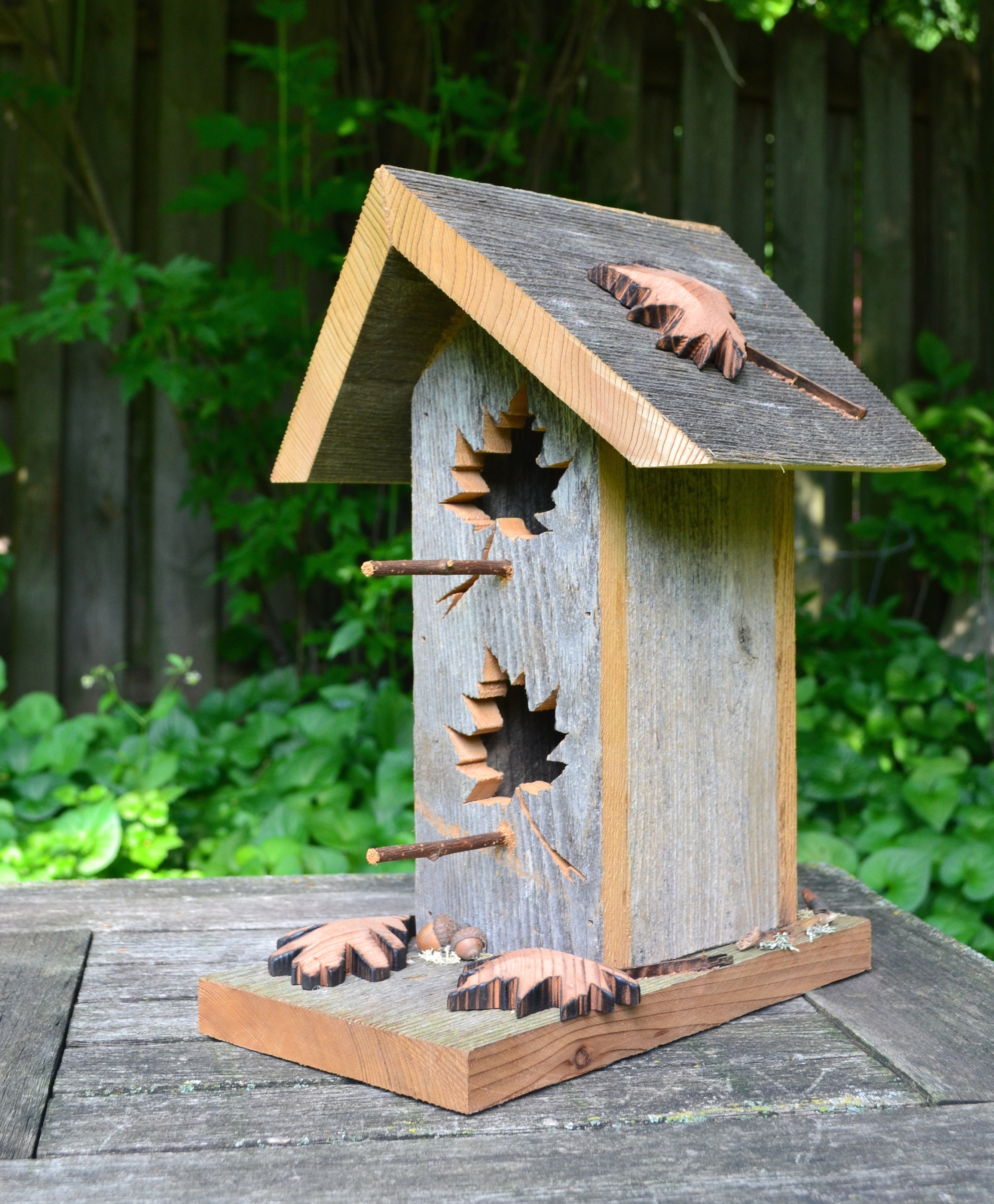 Rustic Birdhouse Cedar Bird House Barnwood Birdhouses Etsy