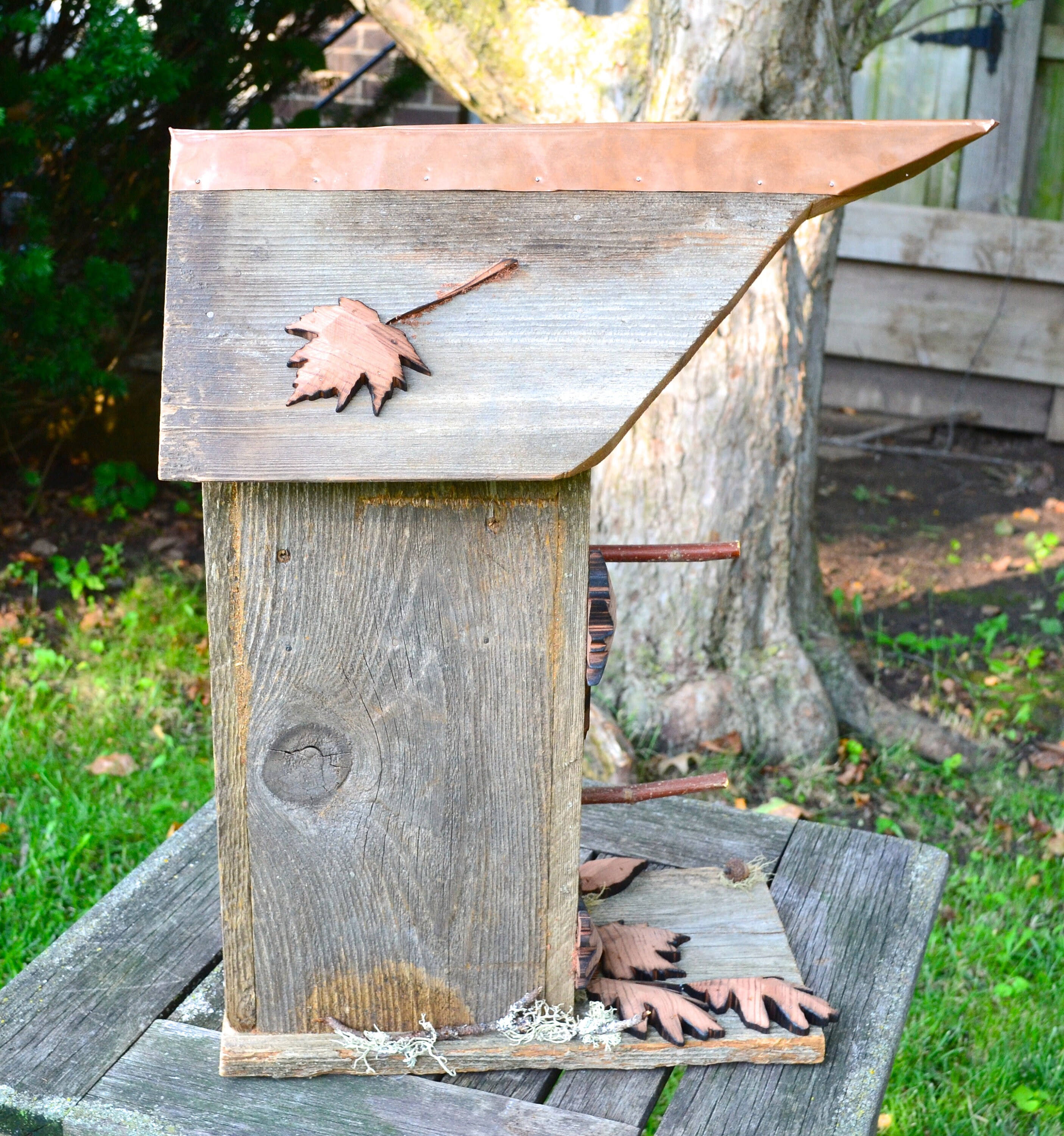 Rustic Bird House Reclaimed Barn Wood Birdhouse Cedar Etsy