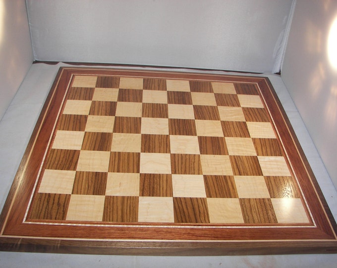 Large Handmade Wood Chess Board 100_1899 Etsy
