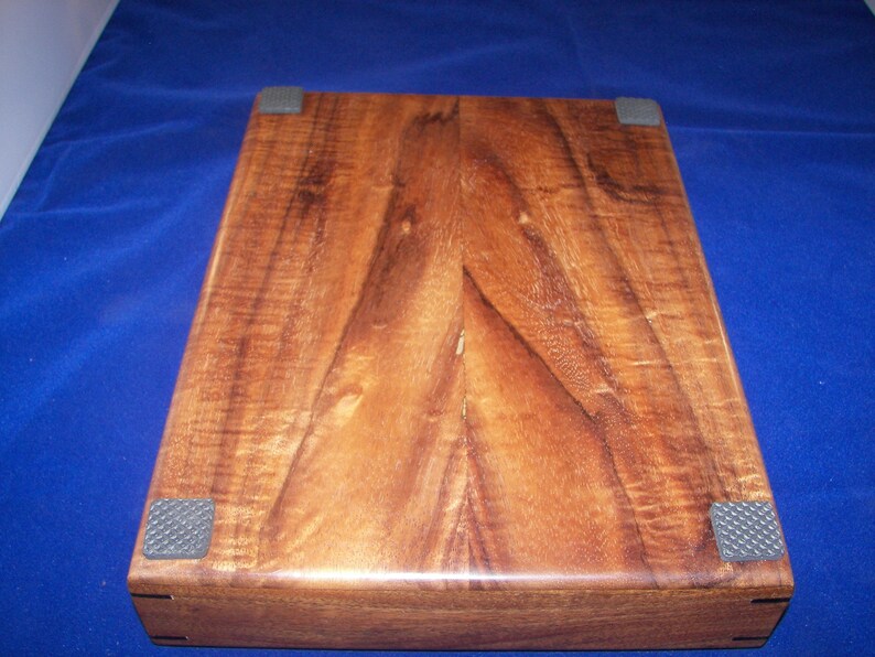 Larger size Wood Tray Beautiful Figured Koa Valet Tray Desk Tray 100/_3359