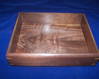 Wood Tray / Beautiful Walnut Valet Tray / Desk Tray [100_3352]