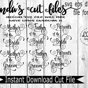 Sposa Party Add On //Madre del file Sposa/Groom//SVG/DXF/EPS