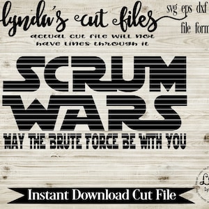 Scrum Wars//Rugby//SVG//EPS//DXF file
