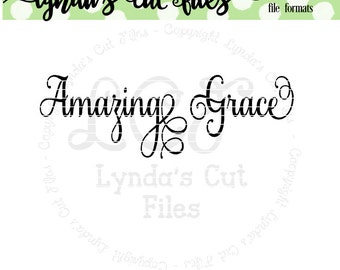 Amazing Grace SVG/EPS/DXF file