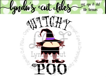 Witchy Poo Halloween Toilet Paper/Poop/EPS/SVG/DXF file