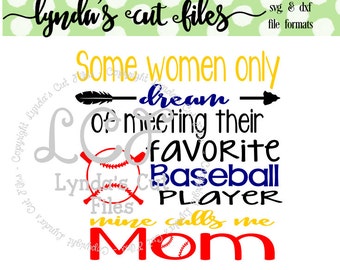 Some women //Favorite Player//Baseball SVG/DXF/EPS file