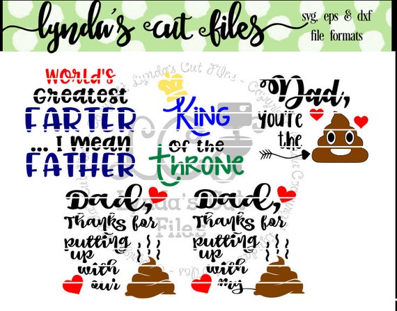 Father S Day Toilet Paper Poop Crap Eps Svg Dxf File Etsy