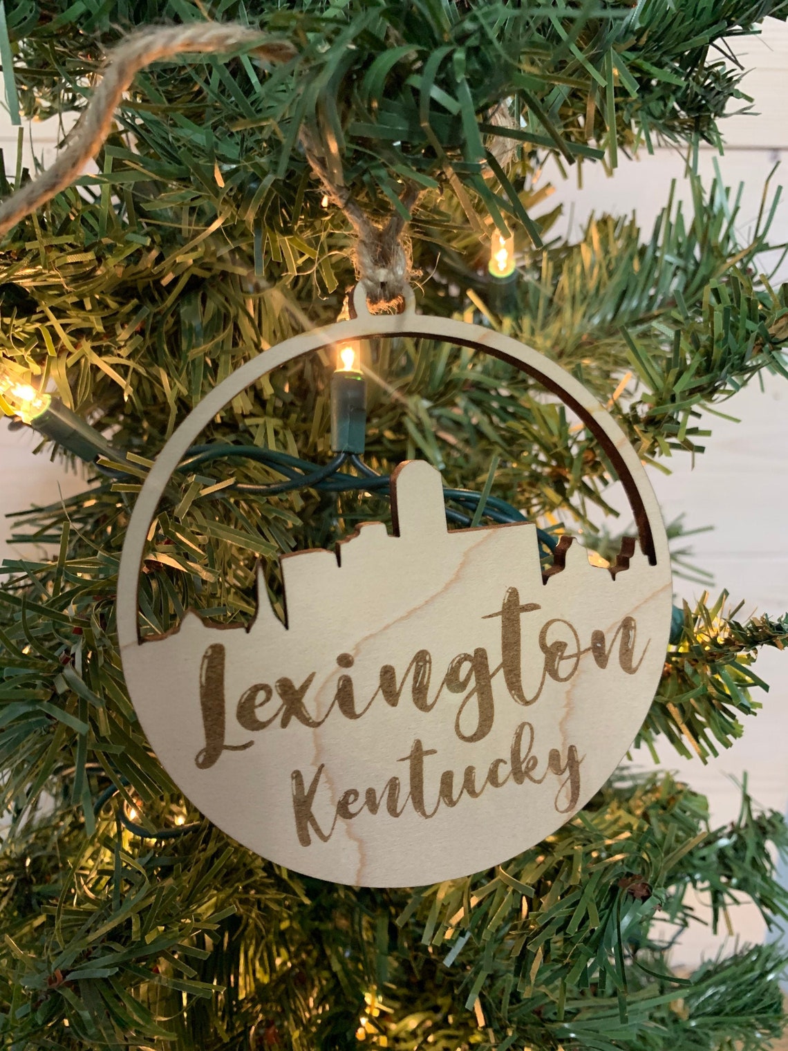 Lexington ornament kentucky ornament Lexington map Etsy