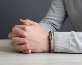 Braided Leather Bracelet: Multicolor Men's Jewelry, Magnetic Clasp