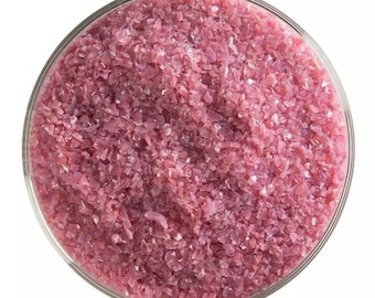 Bullseye COE90 Pink Opal Medium Frit 1oz BE0301, Fusing Glass, Fusible