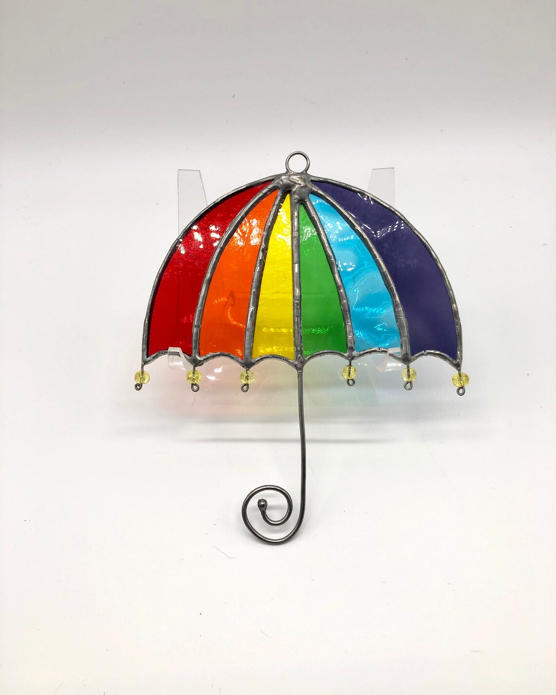 Stained glass umbrella suncatcher rainbow umbrella sun Etsy