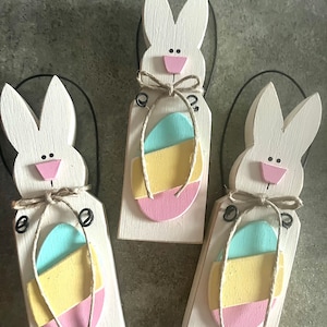 bunny ornaments (set of 3), Easter ornament, small Easter gift