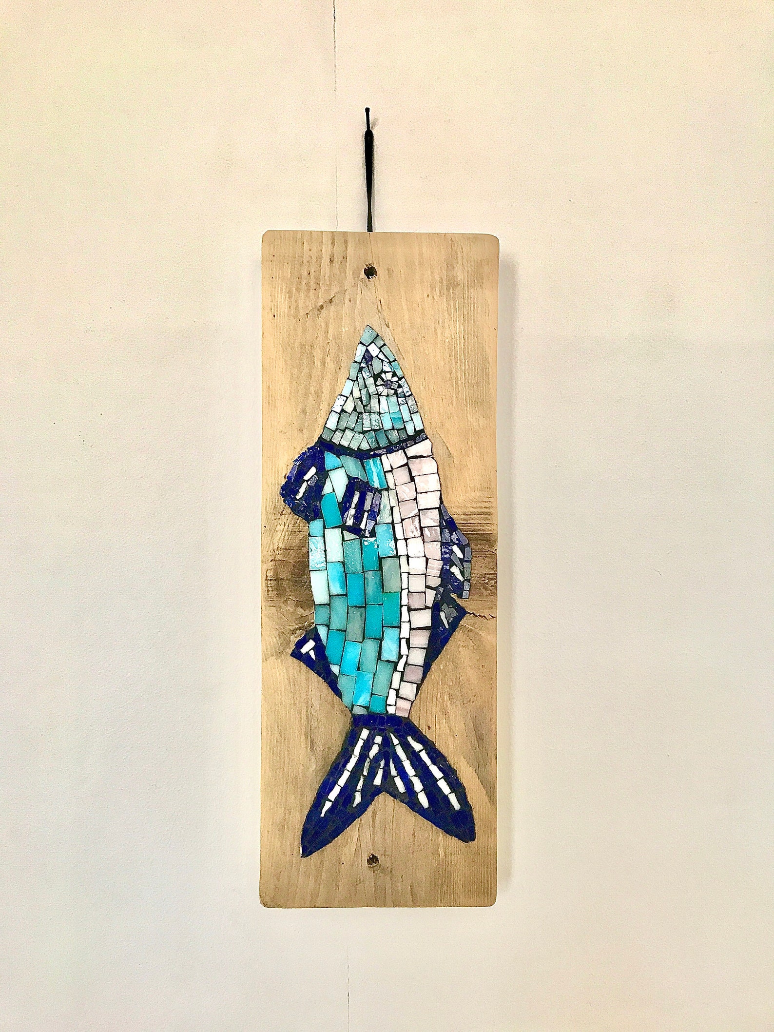 Billy Blue Fish Wall Art Etsy UK