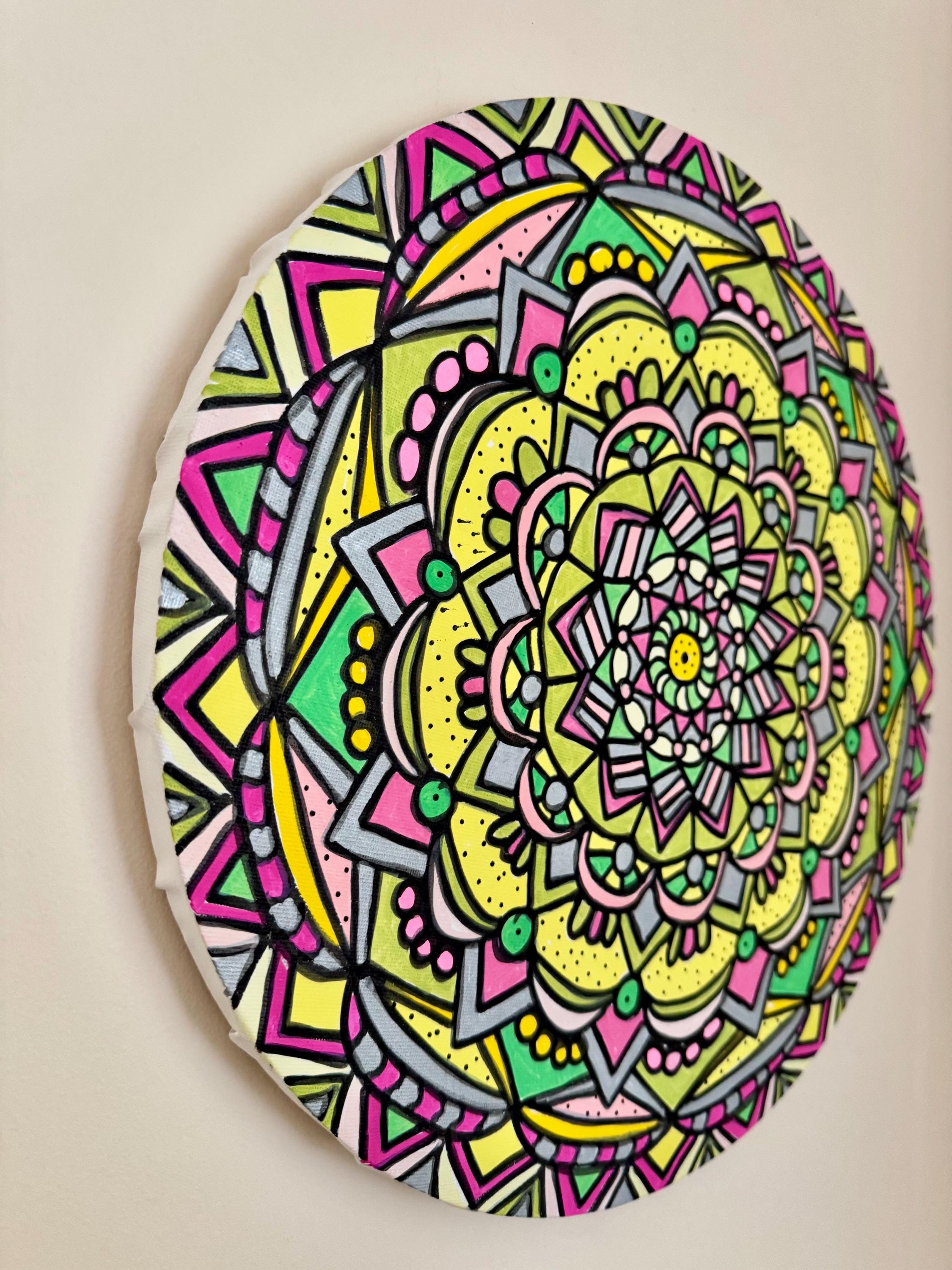 Joyful Healing is a Mindful Mandala Art Canvas. - Etsy